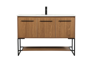 Elegant Lighting - VF42548WB - Single Bathroom Vanity - Sloane - Walnut Brown