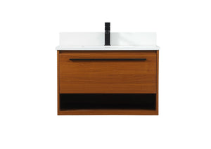 Elegant Lighting - VF43530MTK-BS - Vanity Sink Set - Roman - Teak