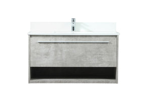 Elegant Lighting - VF43536MCG-BS - Vanity Sink Set - Roman - Concrete Grey