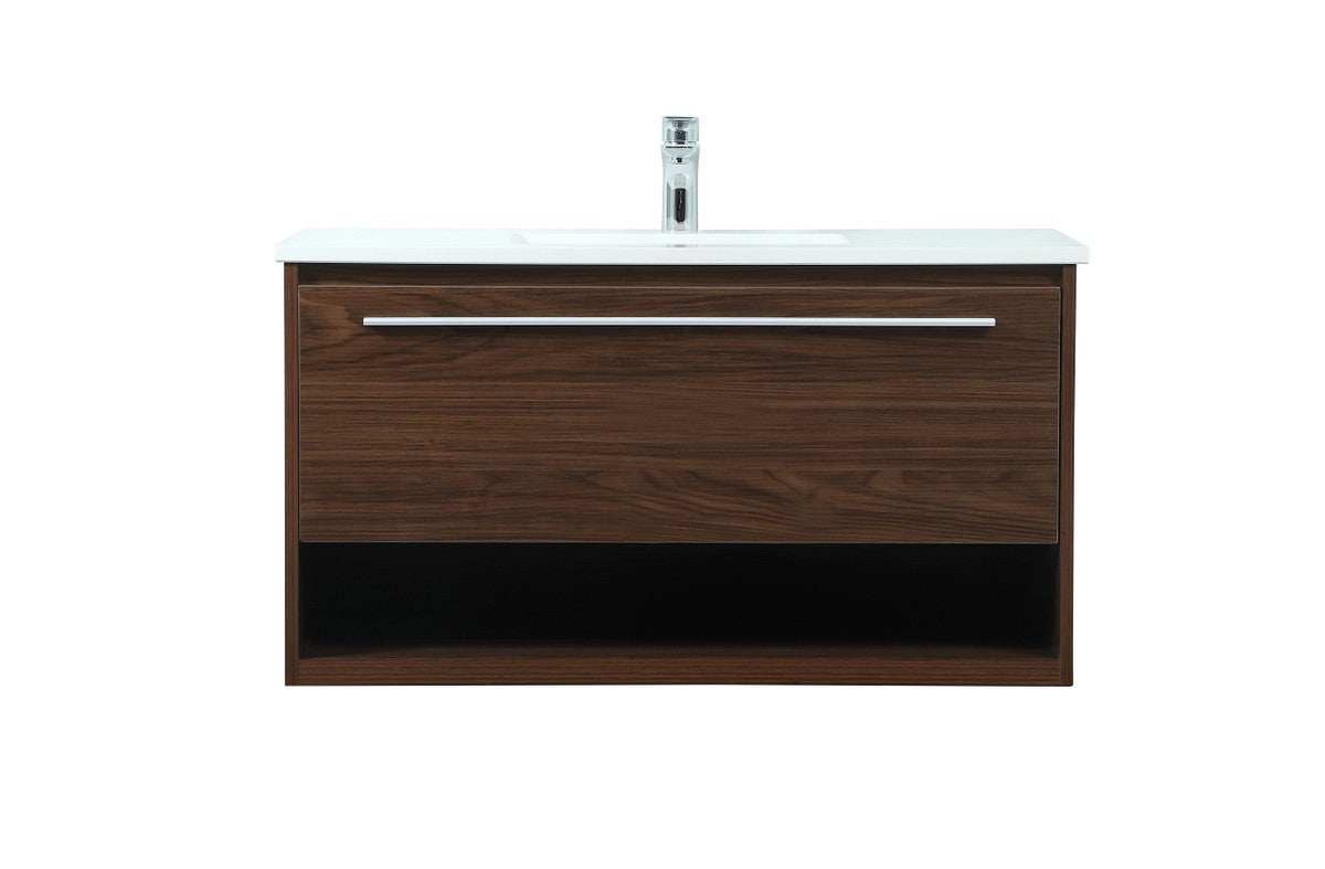 Elegant Lighting - VF43536MWT - Vanity Sink Set - Roman - Walnut