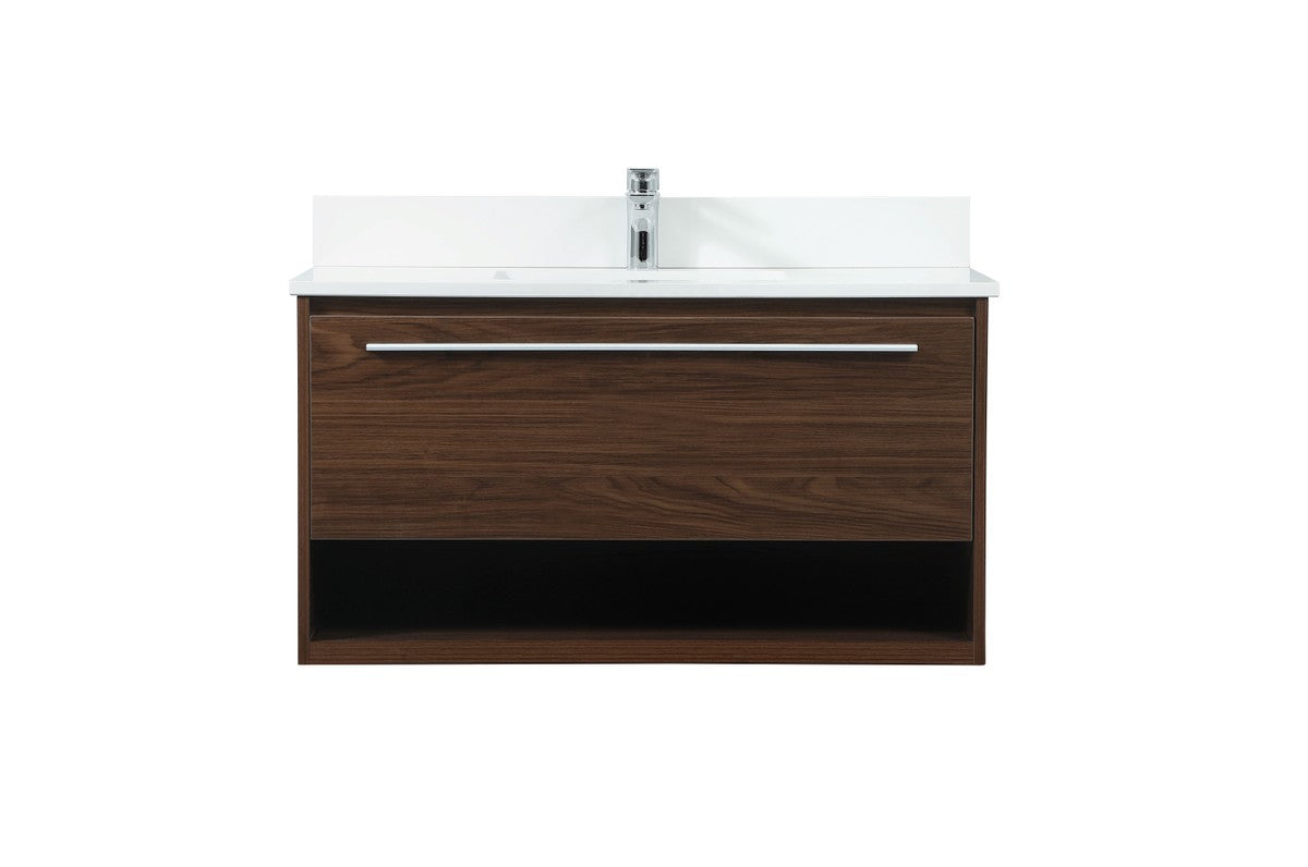 Elegant Lighting - VF43536MWT-BS - Vanity Sink Set - Roman - Walnut