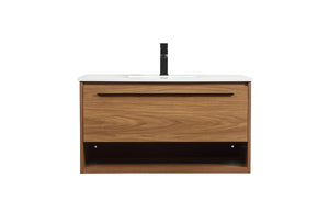 Elegant Lighting - VF43536WB - Single Bathroom Vanity - Roman - Walnut Brown