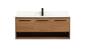 Elegant Lighting - VF43548WB-BS - Single Bathroom Vanity - Roman - Walnut Brown