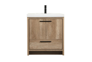 Elegant Lighting - VF46030NT - Single Bathroom Vanity - Wyatt - Natural Oak