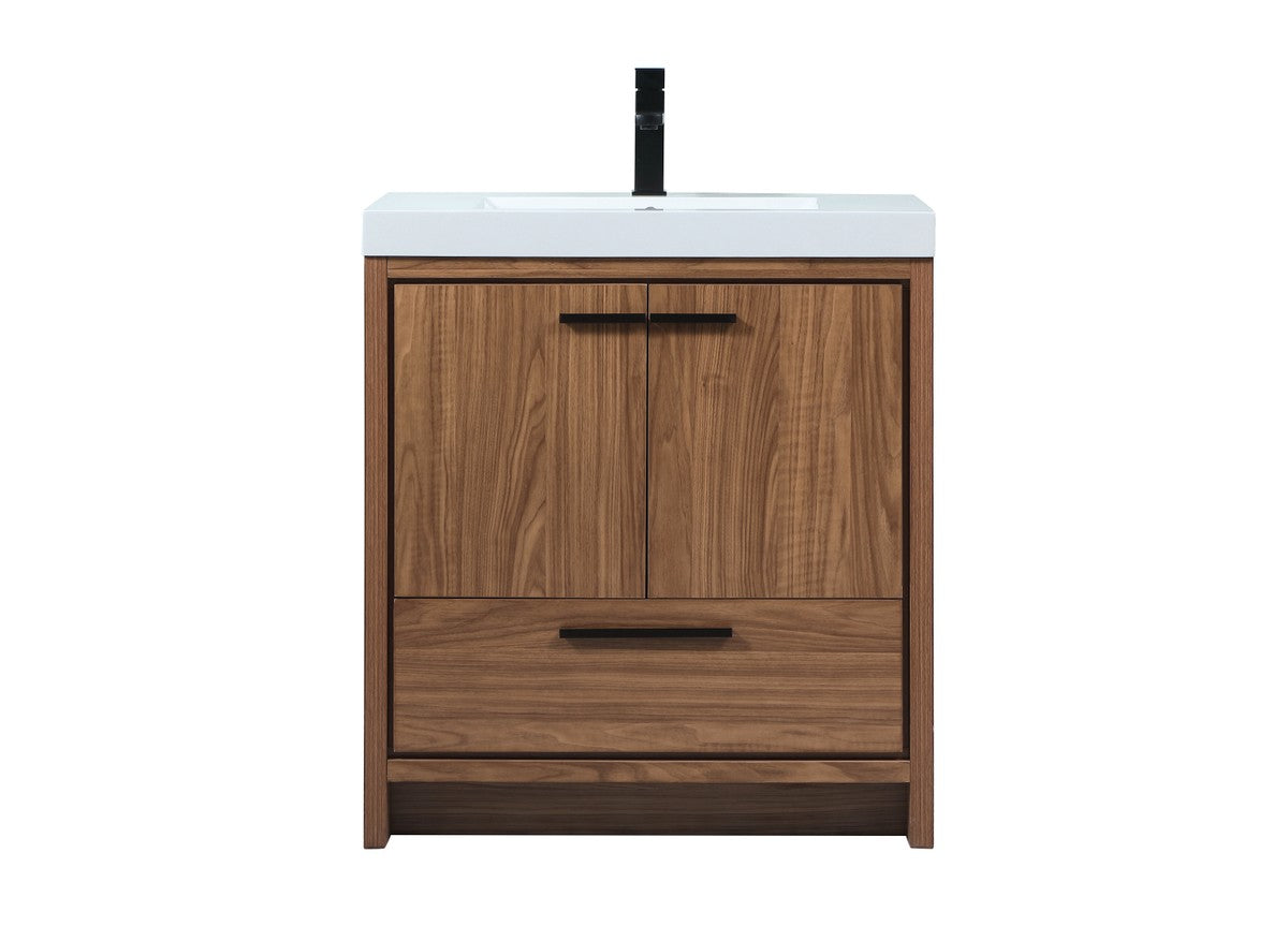 Elegant Lighting - VF46030WB - Single Bathroom Vanity - Wyatt - Walnut Brown