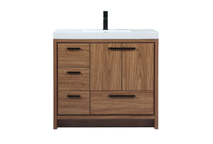 Elegant Lighting - VF46036WB - Single Bathroom Vanity - Wyatt - Walnut Brown