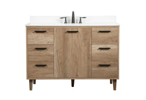 Elegant Lighting - VF47048NT-BS - Single Bathroom Vanity - Baldwin - natural oak