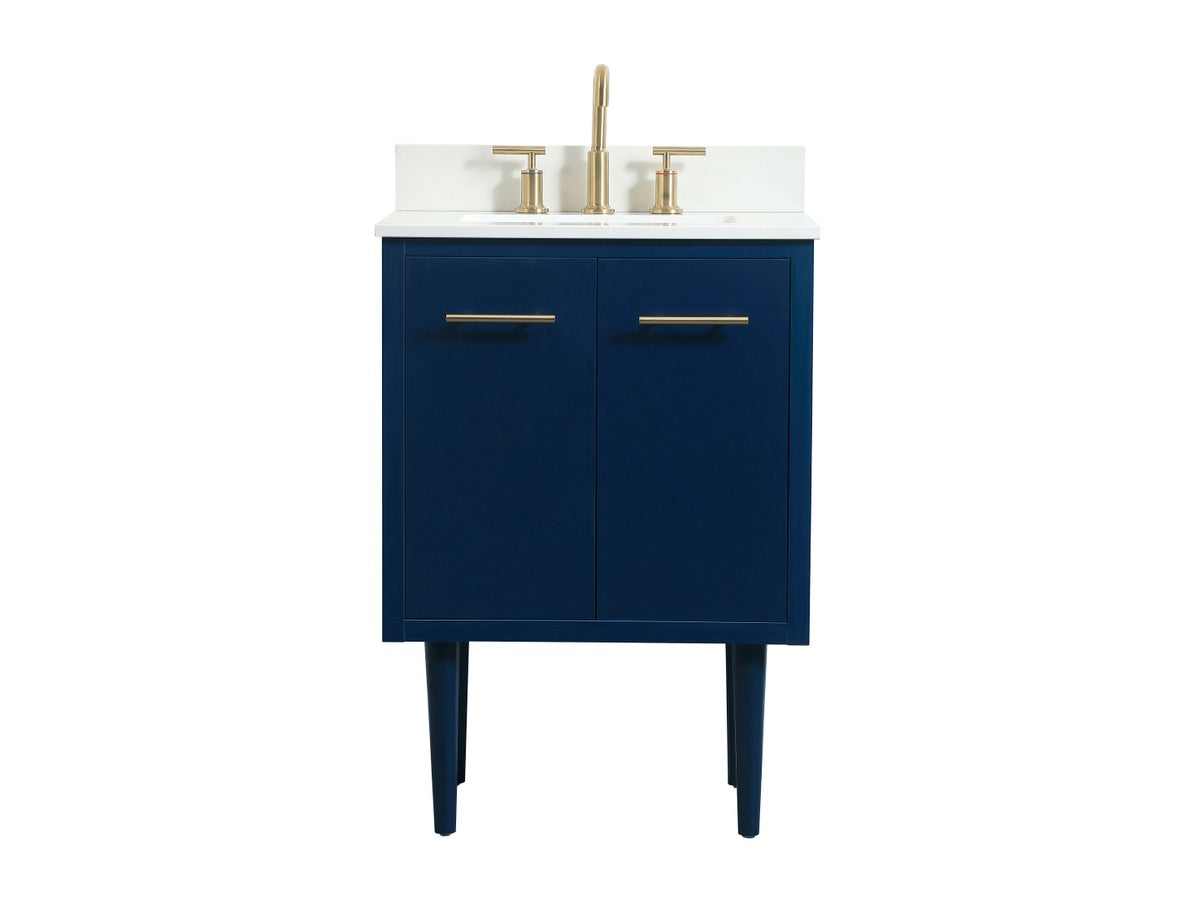 Elegant Lighting - VF48024MBL-BS - Single Bathroom Vanity - Cyrus - Blue