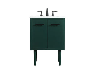 Elegant Lighting - VF48024MGN - Single Bathroom Vanity - Cyrus - Green