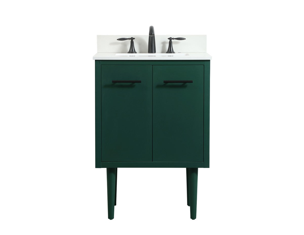 Elegant Lighting - VF48024MGN-BS - Single Bathroom Vanity - Cyrus - Green