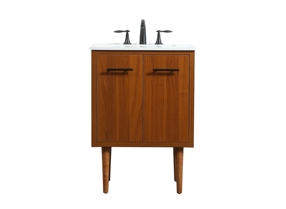 Elegant Lighting - VF48024MTK - Single Bathroom Vanity - Cyrus - Teak