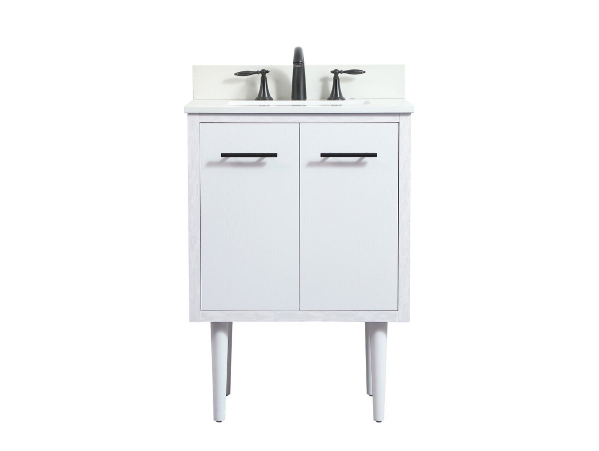 Elegant Lighting - VF48024MWH-BS - Single Bathroom Vanity - Cyrus - White