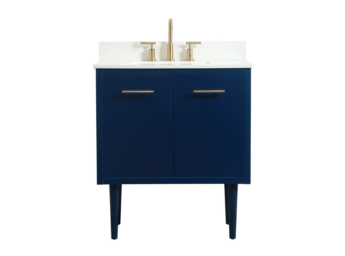 Elegant Lighting - VF48030MBL-BS - Single Bathroom Vanity - Cyrus - Blue