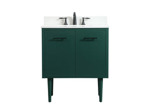 Elegant Lighting - VF48030MGN-BS - Single Bathroom Vanity - Cyrus - Green