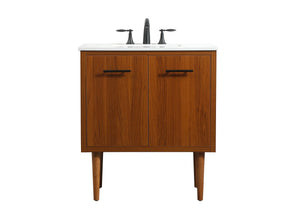 Elegant Lighting - VF48030MTK - Single Bathroom Vanity - Cyrus - Teak