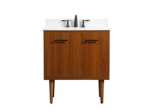 Elegant Lighting - VF48030MTK-BS - Single Bathroom Vanity - Cyrus - Teak