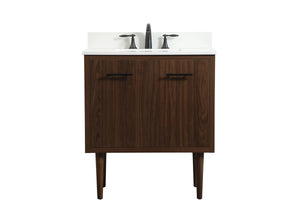 Elegant Lighting - VF48030MWT-BS - Single Bathroom Vanity - Cyrus - Walnut