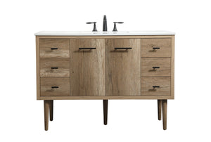 Elegant Lighting - VF48048NT - Single Bathroom Vanity - Cyrus - Natural Oak