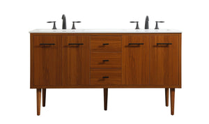 Elegant Lighting - VF48060DMTK - Single Bathroom Vanity - Cyrus - Teak