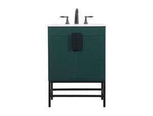 Elegant Lighting - VF48824MGN - Single Bathroom Vanity - Eugene - Green