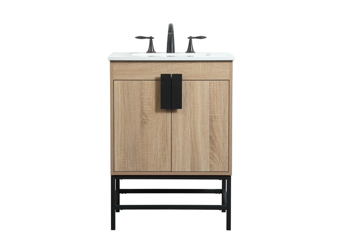 Elegant Lighting - VF48824MW - Single Bathroom Vanity - Eugene - Mango Wood