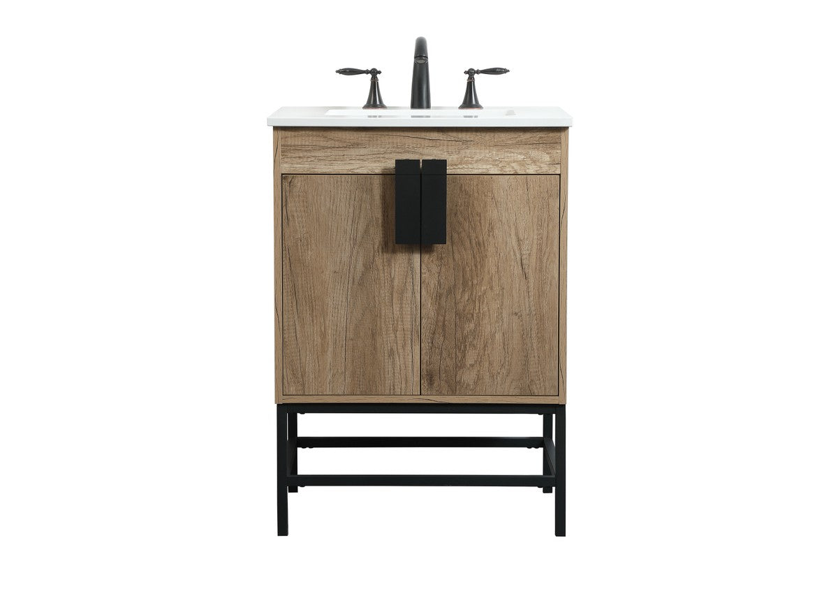 Elegant Lighting - VF48824NT - Single Bathroom Vanity - Eugene - Natural Oak