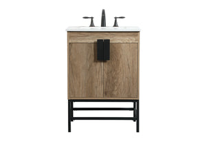 Elegant Lighting - VF48824NT - Single Bathroom Vanity - Eugene - Natural Oak