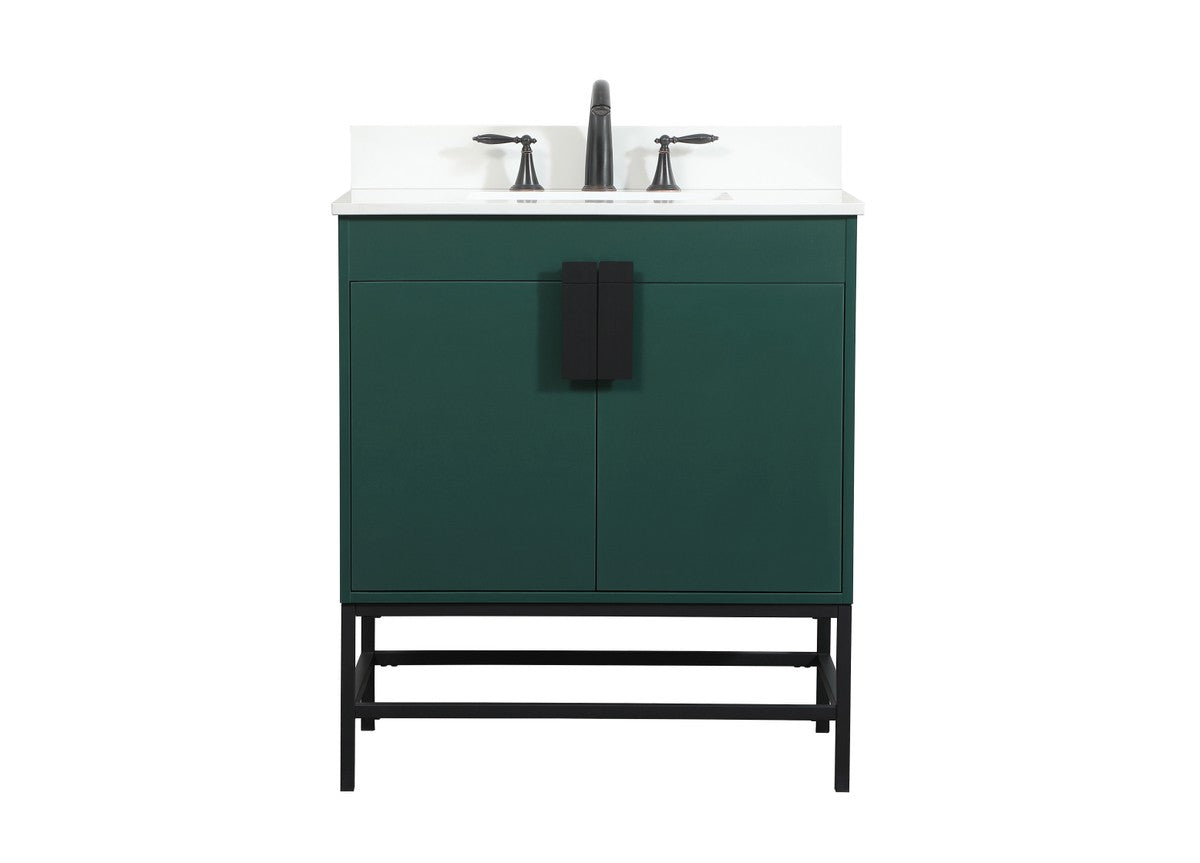 Elegant Lighting - VF48830MGN-BS - Single Bathroom Vanity - Eugene - Green