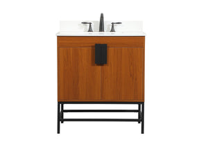 Elegant Lighting - VF48830MTK-BS - Single Bathroom Vanity - Eugene - Teak