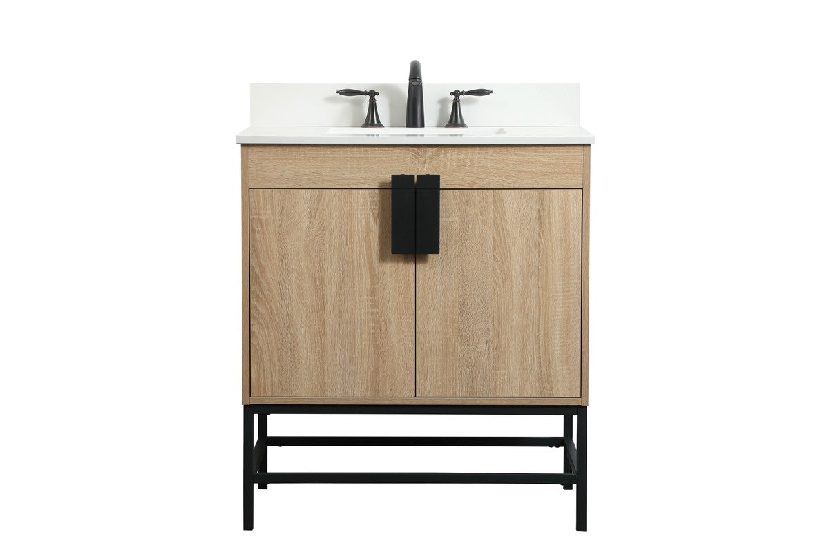 Elegant Lighting - VF48830MW-BS - Single Bathroom Vanity - Eugene - Mango Wood