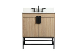 Elegant Lighting - VF48830MW-BS - Single Bathroom Vanity - Eugene - Mango Wood