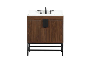 Elegant Lighting - VF48830MWT-BS - Single Bathroom Vanity - Eugene - Walnut