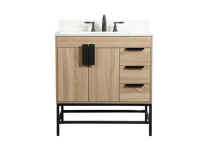 Elegant Lighting - VF48832MW-BS - Single Bathroom Vanity - Eugene - Mango Wood