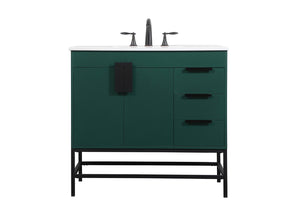 Elegant Lighting - VF48836MGN - Single Bathroom Vanity - Eugene - Green