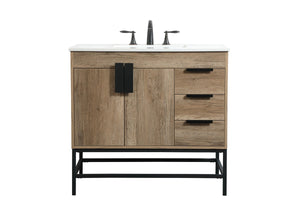 Elegant Lighting - VF48836NT - Single Bathroom Vanity - Eugene - Natural Oak