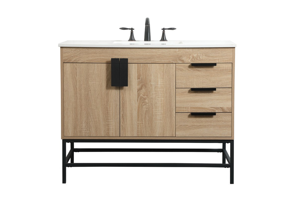 Elegant Lighting - VF48842MW - Single Bathroom Vanity - Eugene - Mango Wood