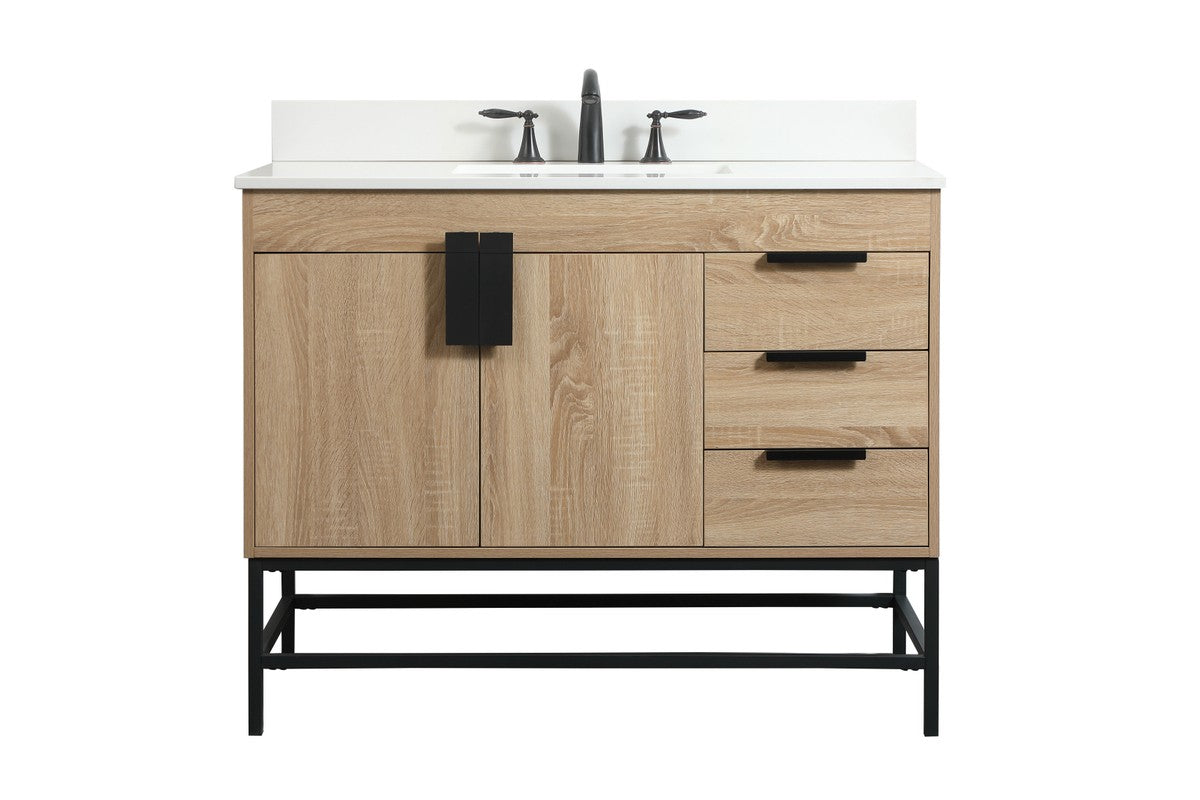 Elegant Lighting - VF48842MW-BS - Single Bathroom Vanity - Eugene - Mango Wood