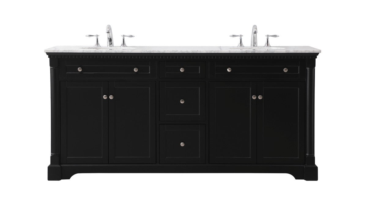 Elegant Lighting - VF53072DBK - Bathroom Vanity Set - Clarence - Black