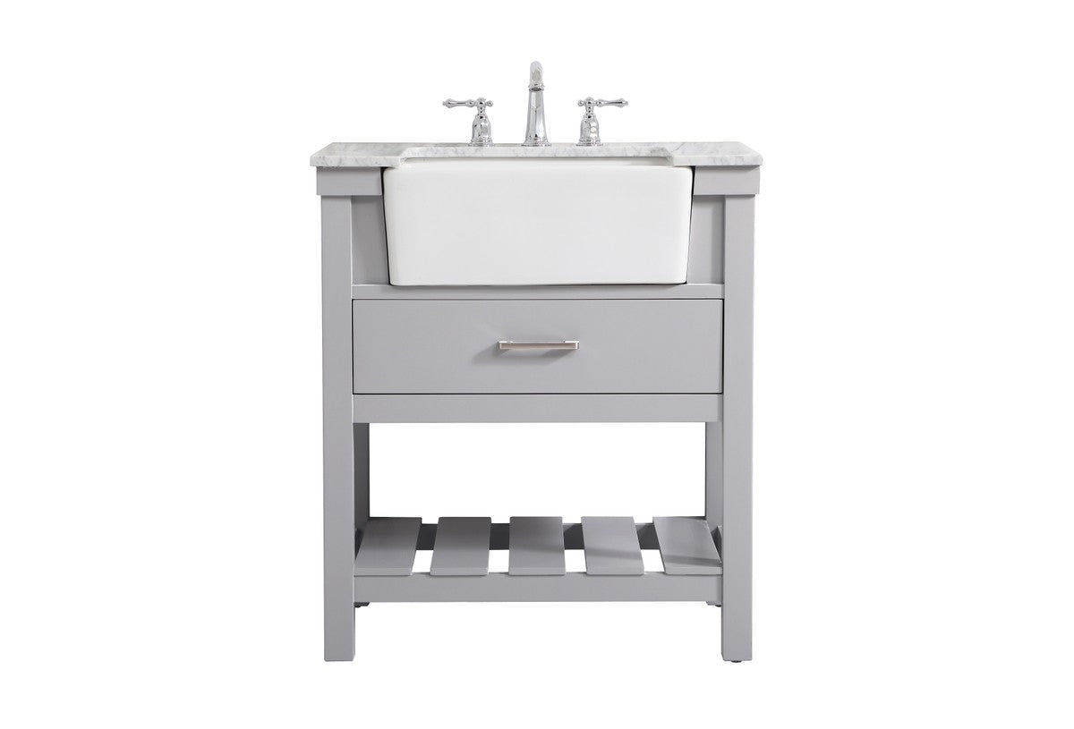 Elegant Lighting - VF60130GR - Single Bathroom Vanity - Clement - Grey