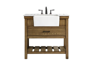 Elegant Lighting - VF60136DW - Single Bathroom Vanity - Clement - Driftwood