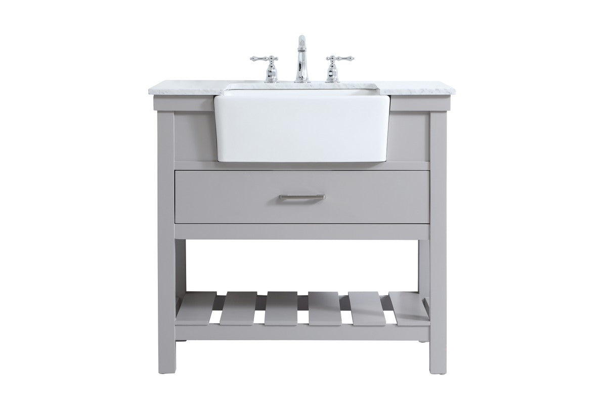 Elegant Lighting - VF60136GR - Single Bathroom Vanity - Clement - Grey