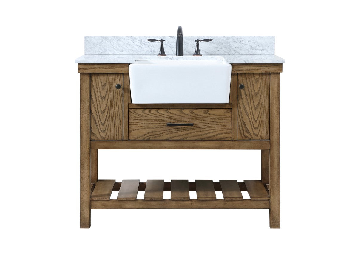 Elegant Lighting - VF60142DW-BS - Single Bathroom Vanity - Clement - Driftwood