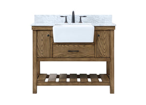 Elegant Lighting - VF60142DW-BS - Single Bathroom Vanity - Clement - Driftwood