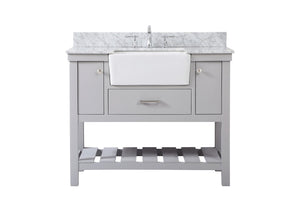 Elegant Lighting - VF60142GR-BS - Single Bathroom Vanity - Clement - Grey