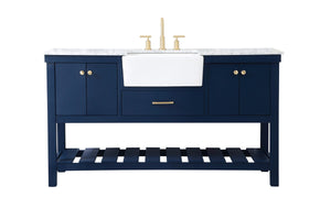 Elegant Lighting - VF60160BL - Single Bathroom Vanity - Clement - Blue