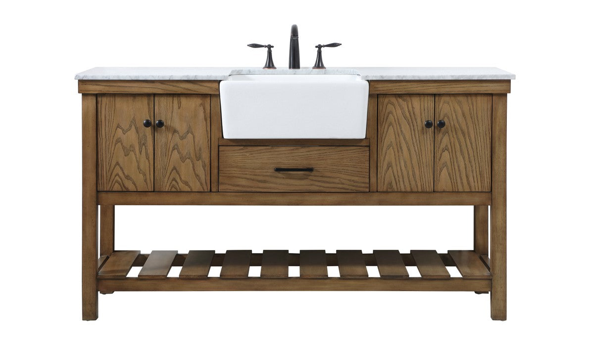 Elegant Lighting - VF60160DW - Single Bathroom Vanity - Clement - Driftwood