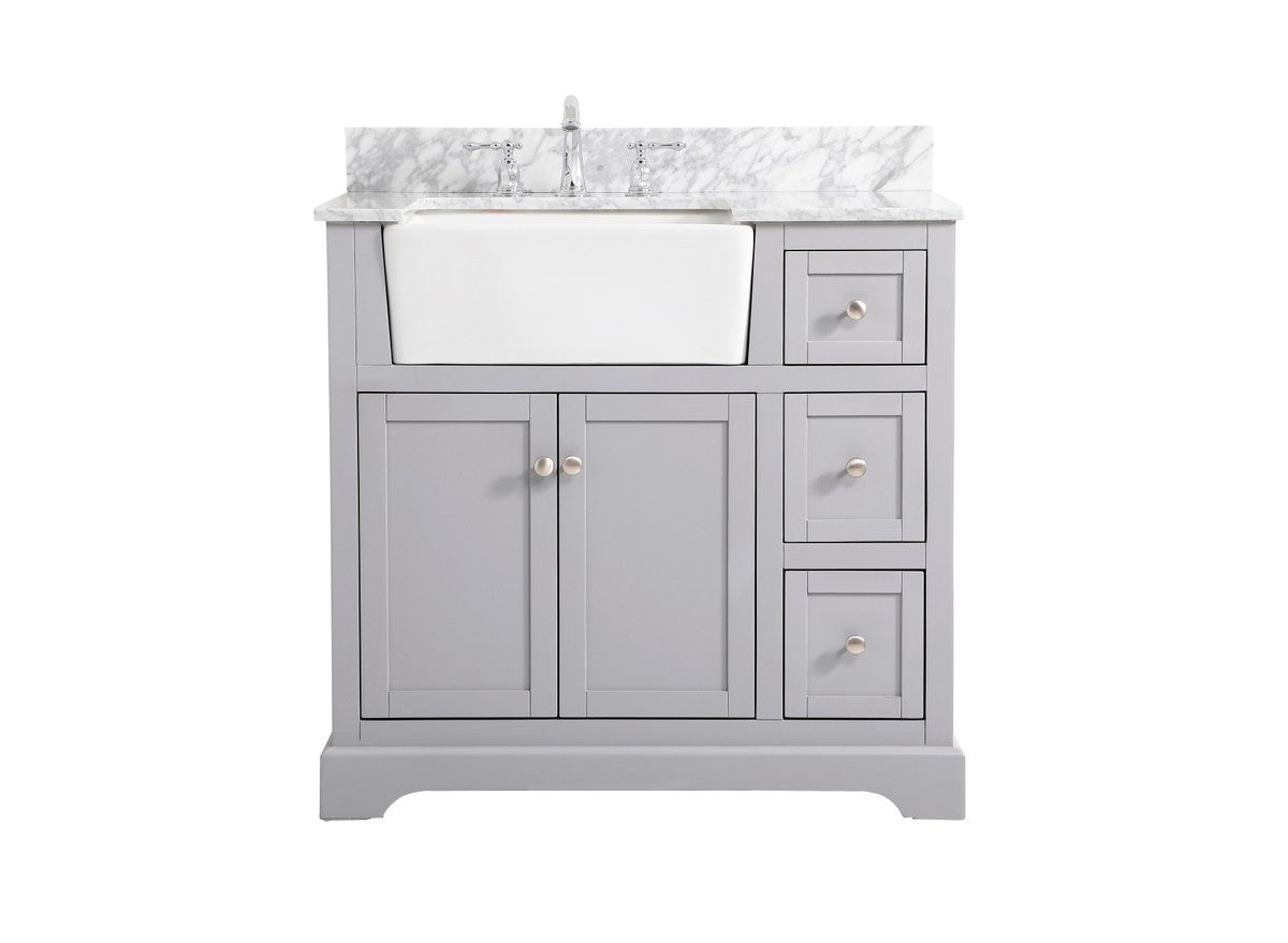 Elegant Lighting - VF60236GR-BS - Single Bathroom Vanity - Franklin - Grey