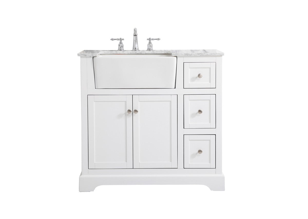 Elegant Lighting - VF60236WH - Single Bathroom Vanity - Franklin - White