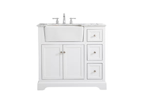 Elegant Lighting - VF60236WH - Single Bathroom Vanity - Franklin - White