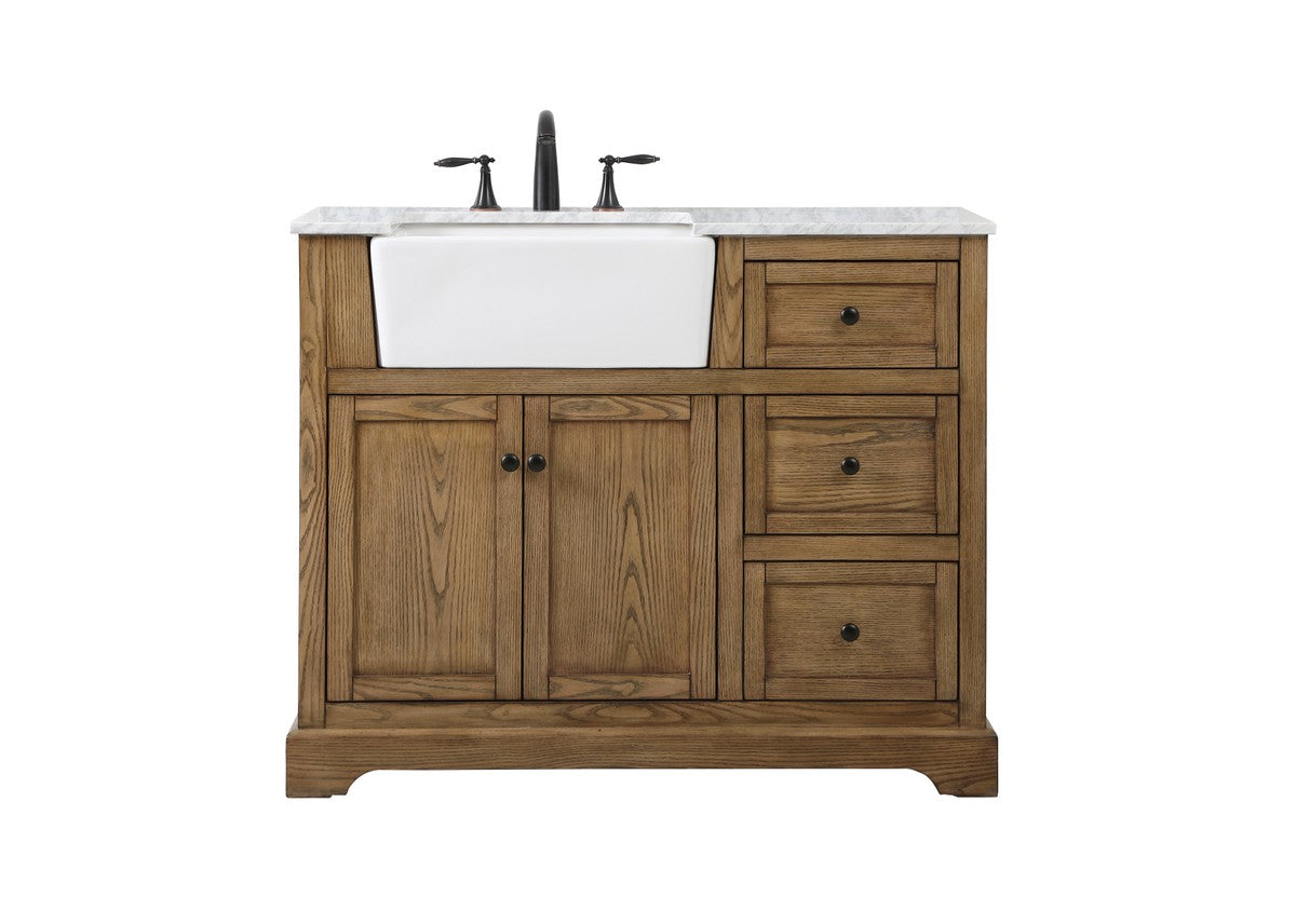 Elegant Lighting - VF60242DW - Single Bathroom Vanity - Franklin - Driftwood